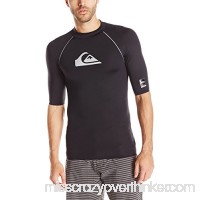 Quiksilver Men's All Time Short Sleeve Rashguard Swim Shirt UPF 50+ Black 2XL B016NUNZMU